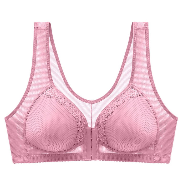 Women Push up Bra Cup Size of Underwear Gathered Lady Bra Thin Women Breast  Pair Plus Medium Bra (Hot Pink, 48)