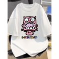 thumbnail image 1 of Men'S Summer Casual Crew Neck T-Shirt, 100% Cotton, Slight Stretch, Breathable Knit Fabric, Regular Fit, Printed Graphic Tee, Casual Sporty Tee, Summer Gifts, 1 of 6