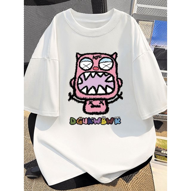 Men'S Summer Casual Crew Neck T-Shirt, 100% Cotton, Slight Stretch, Breathable Knit Fabric, Regular Fit, Printed Graphic Tee, Casual Sporty Tee, Summer Gifts