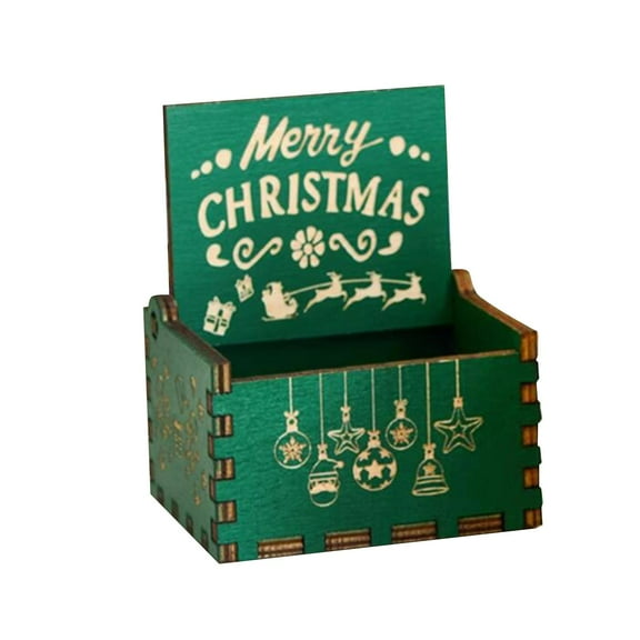 guohui Merry Christmas Music Box Xmas Hand Crank es for New Year Dad Daughter