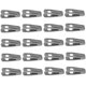thumbnail image 1 of Clip para percha de terciopelo (gris), Clip para pantalones grueso, Clip flocado, Clip portátil antideslizante, utilizado para bufandas y faldas, 12 Uds., 1 of 5