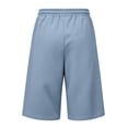 thumbnail image 5 of Men's Capri Pant Baggy Below Knee Summer Casual Wide Leg Loose Drawstring 3/4 Pant with Big Pockets, 5 of 7