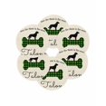 thumbnail image 7 of 13 Inch Round Placemats Set of 6, Green Black Buffalo Checkered Non Slip Heat Insulation PP Table Mats, Bones Cute Dogs Pets Washable Place Mats for Kitchen Dining Party Table Decor, 7 of 7