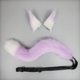thumbnail image 5 of Cosplay Disfraces Decoraciones Furry Realistic Cosplay Prop, Animal Hairpin Suit para Fancy Party Fancy Dress Cosplay Party Halloween Girl Adult Blanco con violeta Yinane traje de cosplay, 5 of 6