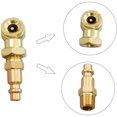 thumbnail image 3 of Juego de mandril de latón resistente de 9 unidades, soporte de aire de bola cerrada de 1/4 para mujer Afortunado Sencillez, 3 of 5