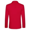 thumbnail image 3 of INSPIRE CHIC Men's Notched Lapel Long Sleeve Knit Blazer with Pockets, 3 of 4