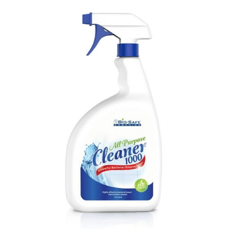 Bio-Safe Organics All Purpose Multi-Surface Cleaner, Natural Everyday Household Cleaner 1000TM 24 oz. Eco Green - Powerful Organic Cleaner - Naturally Moisturizing Cleaner