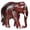 Brown, variant on Handcrafted Wooden Elephant Figurine for Home Décor | Decorative Tabletop Showpiece for Living Room, Office & Shelf Display (Brown)