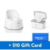 $10 Savings OXO Tot Potty Chair, White and Wipe Dispenser, Gray Bundle