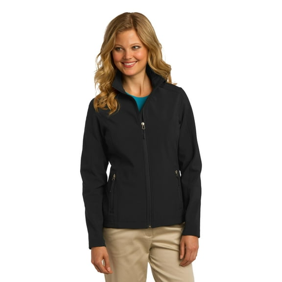 Port Authority L317 Ladies Core Soft Shell Jacket, Battleship Grey, 4XL, Womens Fleece Jackets