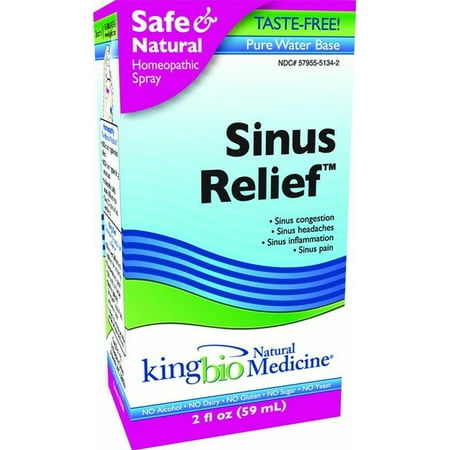 King Bio Sinus Relief Homeopathic Spray, 2 Oz