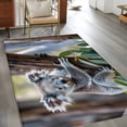 thumbnail image 2 of Koala Area Rugs 3'x5', Washable Small Throw Rugs for Living Room Bedroom, Grey Animals Modern Art Forest Indoor Outdoor Rug Non-Slip Low Pile Carpet Runner Reversible Floor Mats, 2 of 8