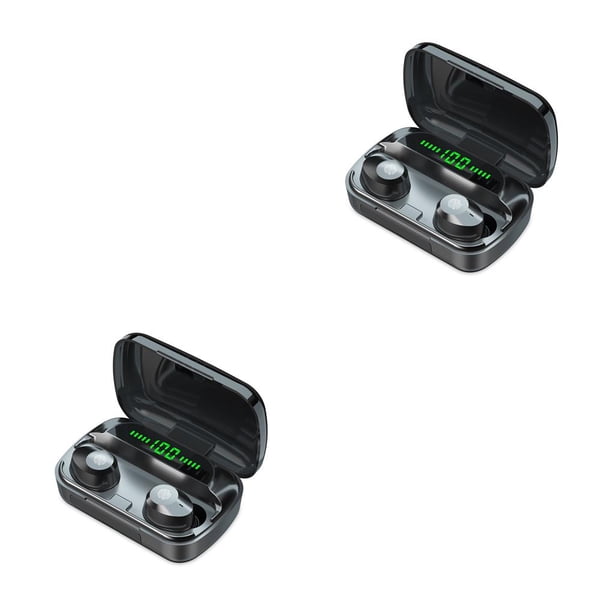 Injueey Wireless Bluetooth-compatible Earbuds Rechargeable Sweatproof Noise Earphones Microphone Calling Cancelling Headset with Sports 1 2Conjunto