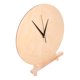 thumbnail image 5 of Reloj de madera en blanco: Esfera redonda de madera de 25 cm con soporte y puntero para pintar. Decoración del hogar, manualidades para sala de estar, dormitorio y oficina., 5 of 7