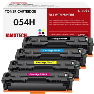 Free Shipping! BUNTONER Canon 054H Toner Cartridges 4-Pack for