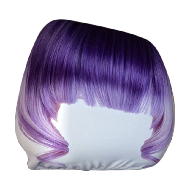 Purple Customizable Trendy Colorful Wigs Car Pillow Covers Car Pillow Covers With Full Elasticity Waterproof Seat Protector