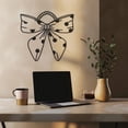 thumbnail image 6 of Violaura Bow Accent Metal Wall Art - Easy to Install Hanging Perfect for Home, Living Room Decor (12" x 12"), 6 of 8