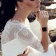 thumbnail image 5 of Correa de silicona de encaje compatible con Apple Watch Band 38 mm, 40 mm, 42 mm, 44 mm para mujer, correa de repuesto deportiva festoneada, delgada y angosta, 5 of 5
