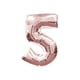 thumbnail image 1 of Globo Metalizado Gigante Forma de Numero 76 cm Celebraciones rosa, 1 of 3