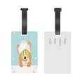 thumbnail image 5 of Sikiie Corgi With Towel Ans Slice Cucumber Luggage Tags Privacy Cover ID Label Suitcase Tags Identifiers For School Bags,Suitcases, 5 of 7