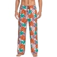 thumbnail image 1 of Fotbe Hawaiian Style Pantalones de Pijama para Hombre, Pantalones de Dormir, Pantalones de Casa con Cintura Ajustable y Bolsillos-3X-Large, 1 of 6