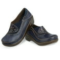 thumbnail image 4 of Womens Closed-Back Hand-Painted Leather Clogs - Black - European Size 42, 4 of 6