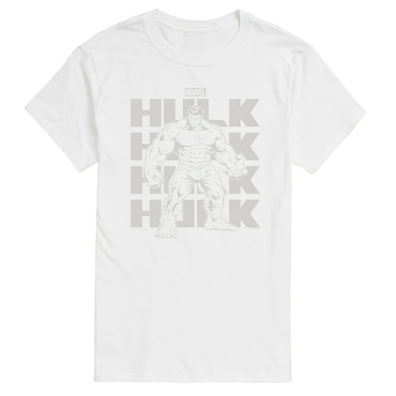 Marvel Hulk - Monochrome - Men's Short Sleeve Graphic T-Shirt