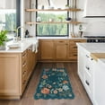 thumbnail image 5 of Moynesa 2'x3' Floral Rugs for Entryway, 2x3ft Washable Kitchen Rugs Ultra-Thin Soft Rug, Non Slip Indoor Door Mat Stain Resistant Boho Small Rug Low-Pile Throw Rug for Bathroom Bedroom,Blue, 5 of 8