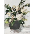 thumbnail image 2 of Slivka, Jane 11x14 White Modern Wood Framed Museum Art Print Titled - White Potted Roses, 2 of 4
