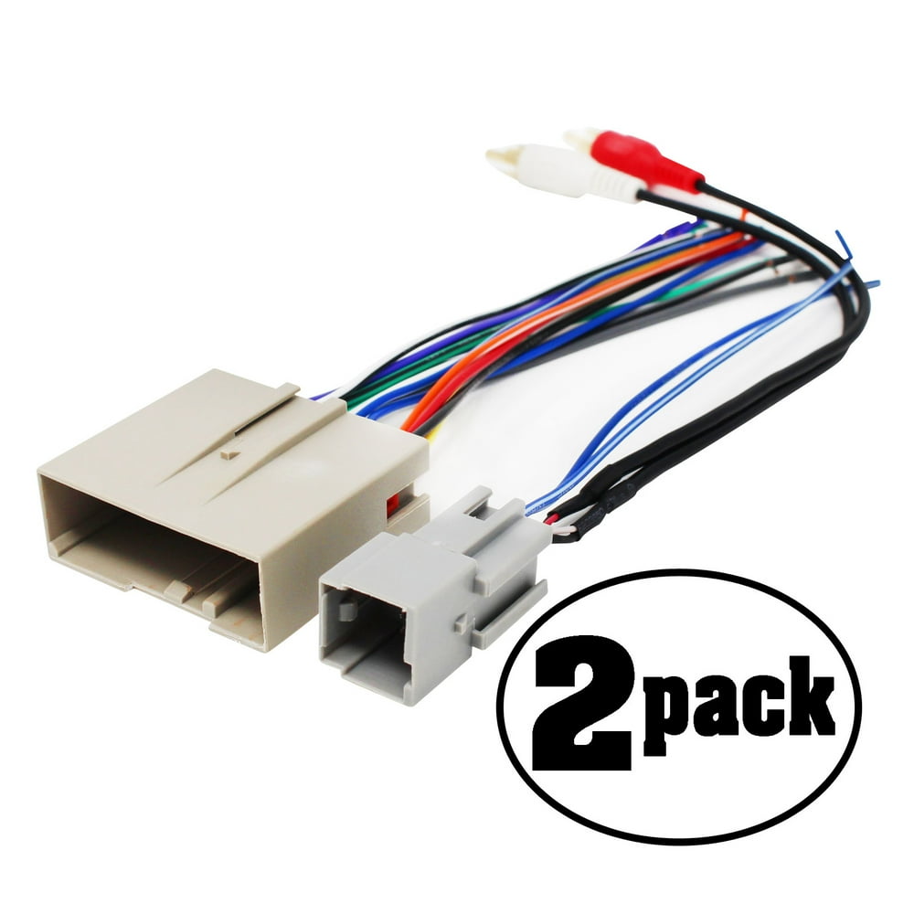 2-Pack Replacement Radio Wiring Harness for 2005 Ford F-150 XLT