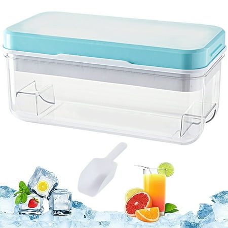 

Eummy Ice Cube Trays with Lid 24 Grid Ice Cube Tray Molds Easy-Release Ice Cube Maker for Freezer Space Saving Ice Cube Molds for Cocktails Water Bottles or Whisky
