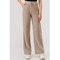 thumbnail image 3 of Waffle Fleece Lined Straight Leg Sweatpants - Heather Brown, 3 of 11