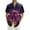 001_Purple, variant on Halloween Shirt Men Fun Pumpkins Skull Button Down Short Sleeve Holiday Vocation Shirt Scary Horror Summer Fall Clothes