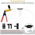 JINZHOUJZ Hand Held Vacuum Brake Bleeder with Hand Vacuum and Adapters