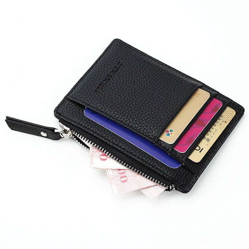 Women Credit Card Holder Leather Money Cash Clip Mini Wallet | Walmart Canada