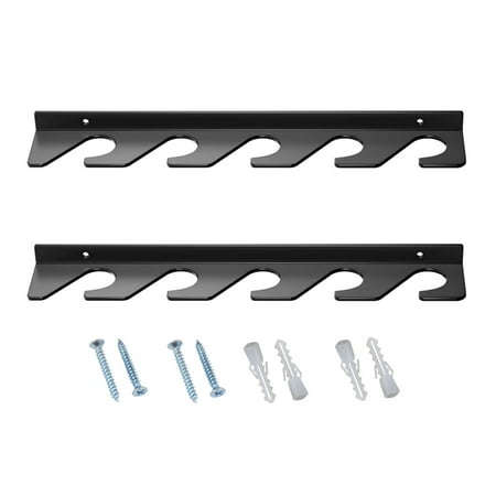 Practical Floating Rack Garage Fishing Rod Organizers For Vertical Storage Decorative Items Easy Mount Design
