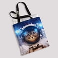 thumbnail image 2 of PKQWTM Cat Outer Space Canvas Shoulder Bags Handbags Tote Bags Shopping Bag, 2 of 2