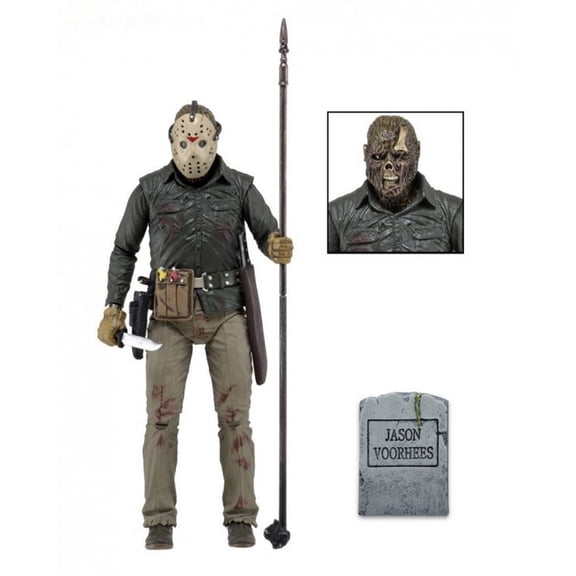 Friday The-13th 7"Scale Ultimate Part 6 Jason Action Figure, Multicolor