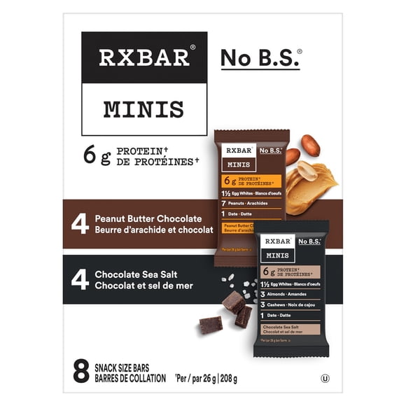 Assortiment de barres protéinées RXBAR® Minis 8 x 26 g