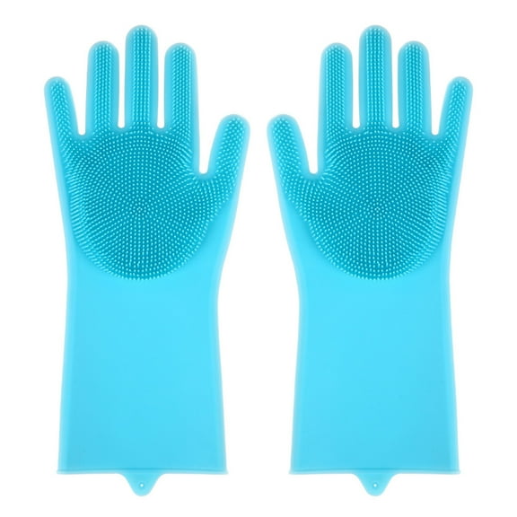 Silicone Dishwashing Gloves Reusable Cleaning Gloves Kitchen Cleaning Supplies Easy To Use