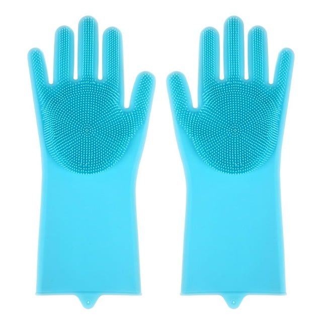 Gants de Vaisselle en Silicone Réutilisables Gants de Nettoyage