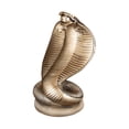 thumbnail image 1 of Estatua de serpiente, escultura de serpiente, resina, festival de primavera, adorno de escritorio multiusos Bronce M, 1 of 9