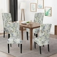 thumbnail image 2 of Printed Dining Room Chair Covers Set of 4, Stretch Kitchen Chair Covers Washable Parsons Chair Slipcover Removable Dining Chair Protectors for Hotel,Ceremony(Floral Pattern4), 2 of 6