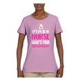 thumbnail image 2 of Wild Bobby, I'm a Nurse What's Your Superpower?, Inspirational/Christian, Womens Graphic Tees, Light Pink, 2XL, 2 of 3