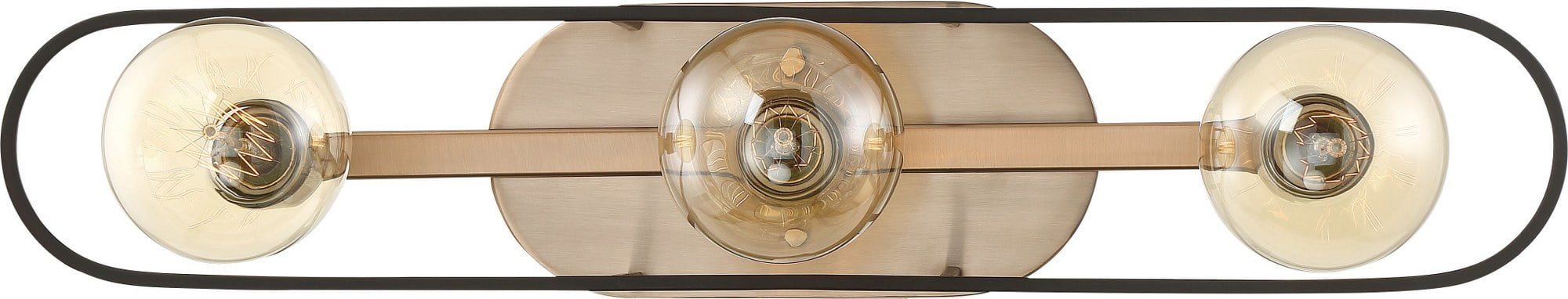 Chassis 3 - Light Copper Brushed Brass/Matte Black Brass Wall Sconce