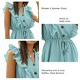 thumbnail image 4 of Vestido de verano para mujer, vestido de verano para mujer, vestido de mujer en V, ropa para mujer, calidad en la que puede confiar, 4 of 5