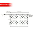thumbnail image 4 of Bibana 360 LED 13.1 ft x 6.6 ft String Lights Net Mesh Lights Christmas Net Lights 8 Modes for Christmas Wedding Party Home Garden Lawn Bushes Bedroom Indoor Outdoor Decor (13.1ft x 6.6ft, White), 4 of 7