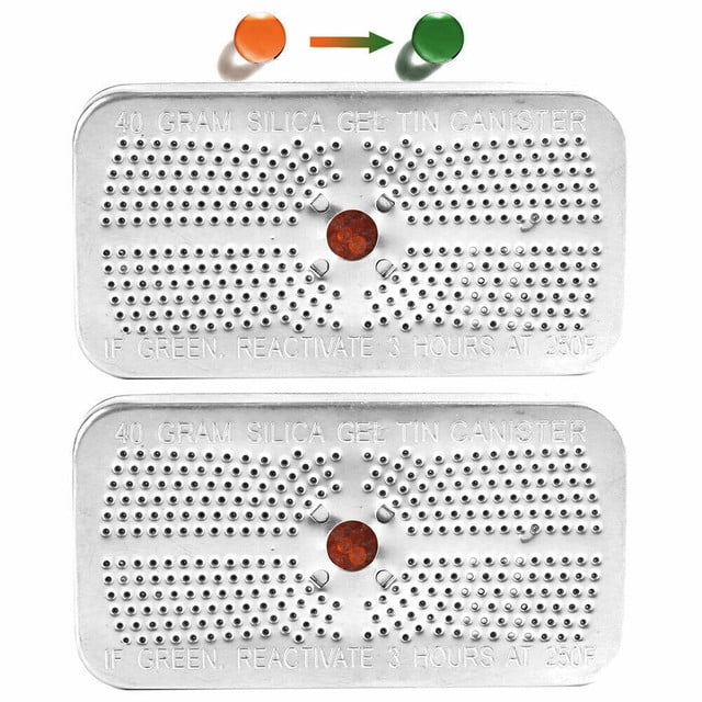 Reusable Silica Gel Desiccant Beads Dehumidifier Canister Safe 40 Gram