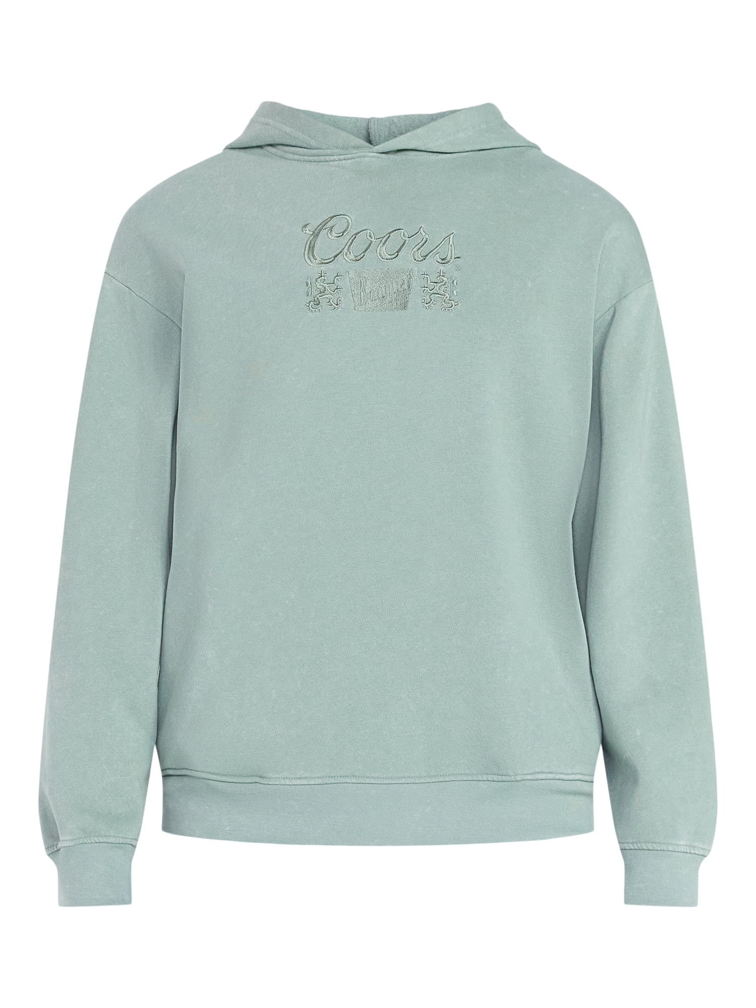 Coors Men's and Big Men's Front Back Graphic Mineral Wash Hoodie, Sizes XS-5XL