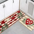 thumbnail image 1 of Dsscvnef Ensemble de Tapis de Cuisine Non Doux Confortable pour l'Hiver 2 Pcs Lavable Design Durable, 1 of 4